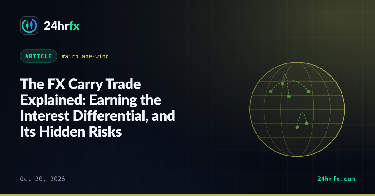 The FX Carry Trade Explained: Earning the Interest Differential, and Its Hidden Risks
