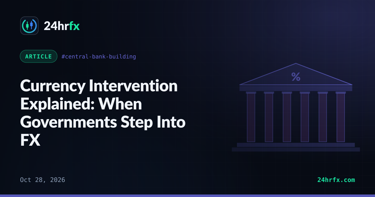 Currency Intervention Explained: When Governments Step Into FX