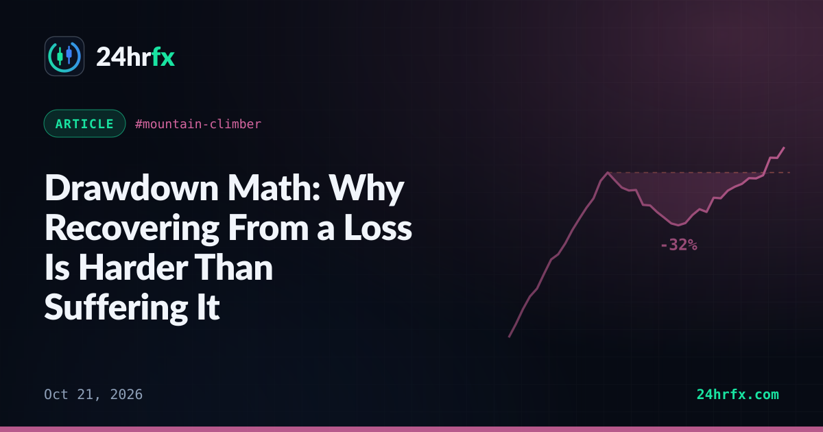 Drawdown Math: Why Recovering From a Loss Is Harder Than Suffering It