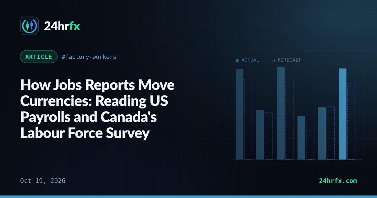 How Jobs Reports Move Currencies: Reading US Payrolls and Canada's Labour Force Survey