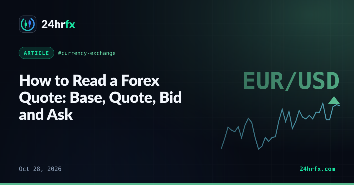 How to Read a Forex Quote: Base, Quote, Bid and Ask