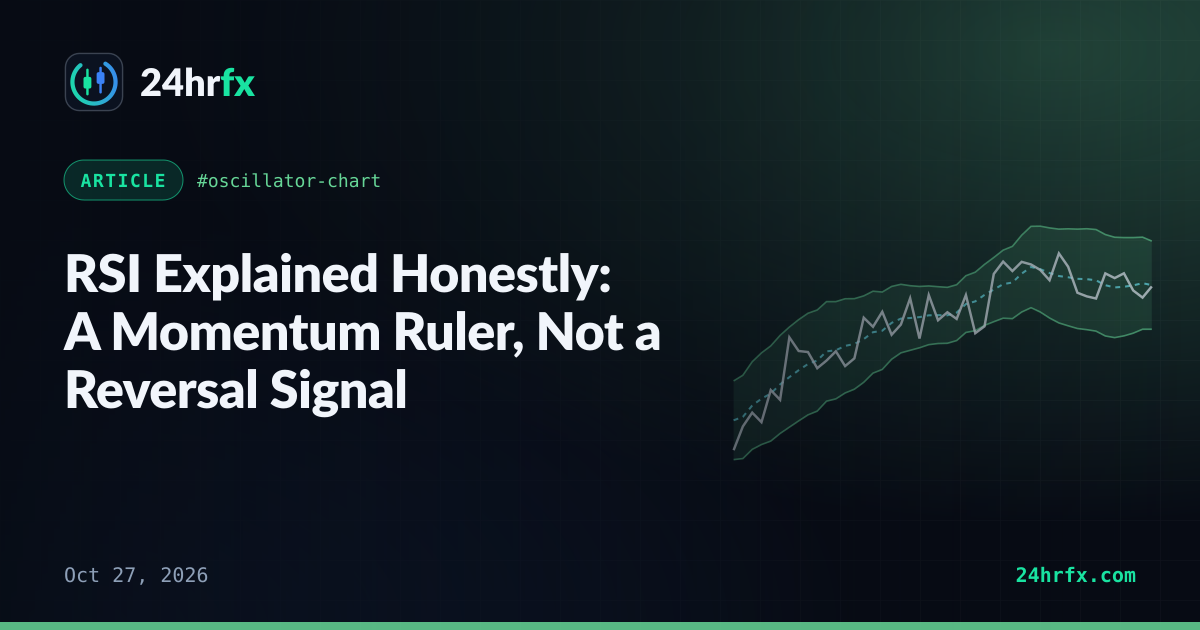 RSI Explained Honestly: A Momentum Ruler, Not a Reversal Signal