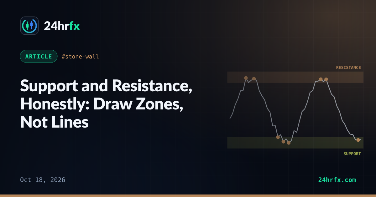 Support and Resistance, Honestly: Draw Zones, Not Lines